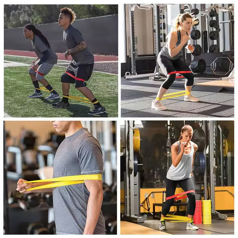 Resistance Bands.Elastic Band,Stretch Bands for Working Out Women or Men,Exercise Bands Set for Physical Therapy,Yoga,Pilates - 6