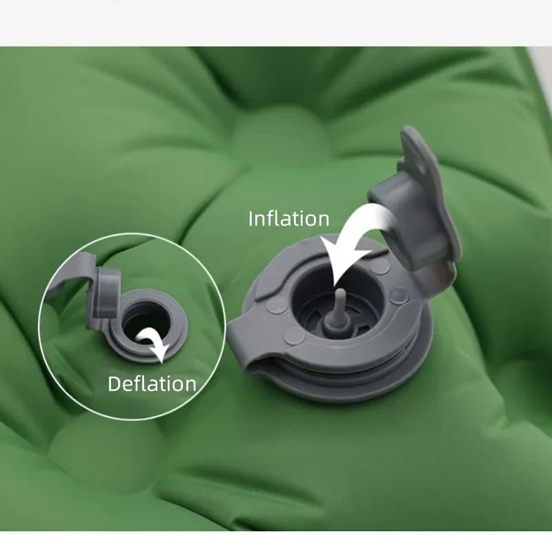 مرتبة هوائية مزدوجة للتخييم في الهواء الطلق، وسادة نوم عريضة إضافية، سرير قابل للطي فائق الخفة، حصيرة نوم، حصيرة سفر للسيارة - 3