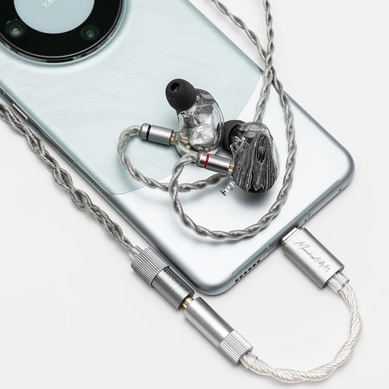 MOONDROP ECHO-A دقة عالية 3.5 ملم محمول أحادي الطرف DAC/AMP فك ترميز USB-C مكبر - 6