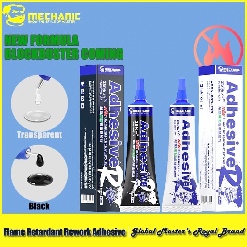 ميكانيكي R7 لهب إعادة العمل لاصق مناسب لحامل الشاشة إطار الهاتف الغطاء الخلفي الزجاج الترابط مانع التسرب الإلكتروني