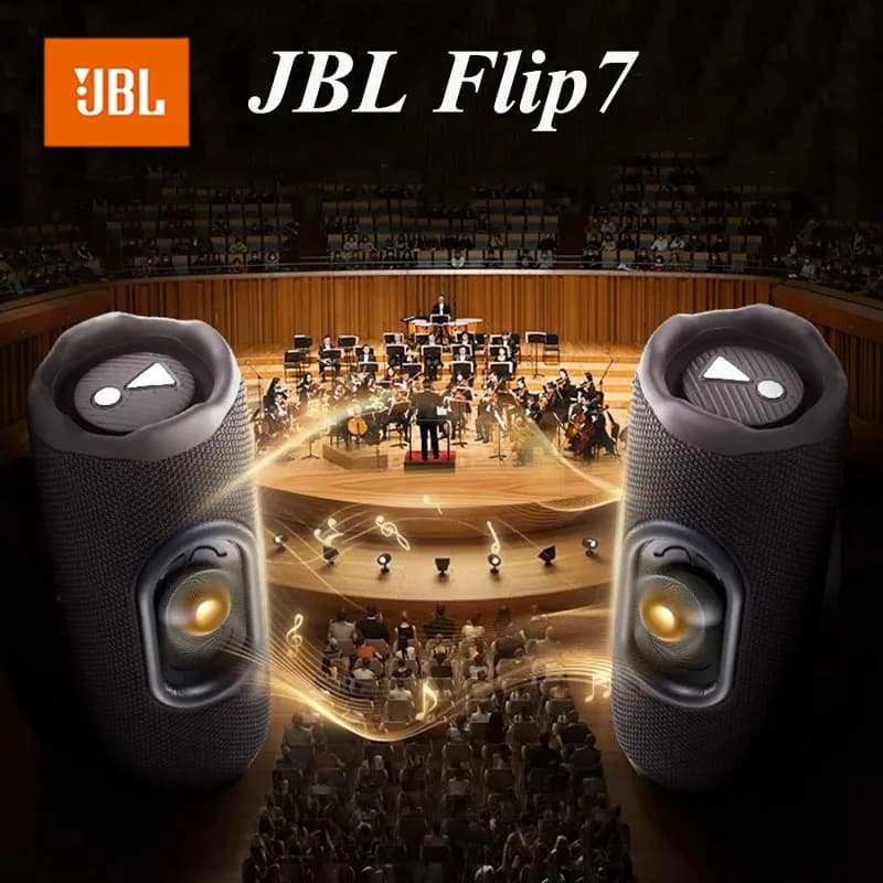 سماعة بلوتوث لاسلكية أصلية رسمية JBL FLIP 7 مع مضخم صوت خارجي وتطبيق JBL Portable لحفلات الموسيقى - 2