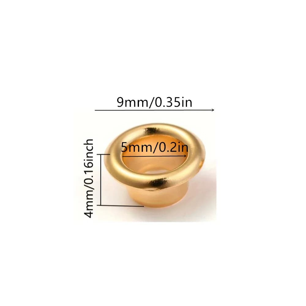 Candle Wax Buttonhole Kit 5mm/0.2in Durable Metal Candle Eyelet Grommets DIY Scented Candle Tablets Making Tool Accessories - 2