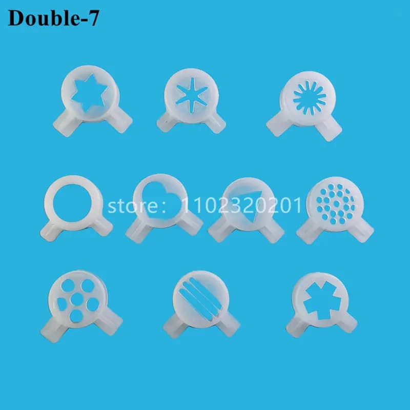 10 In 1 Set Fantastic Modeling Caps Spare Parts Of Soft Serve Ice Cream Makers Nozzle Moulding Lids Inner Diameter 29mm VEVOR