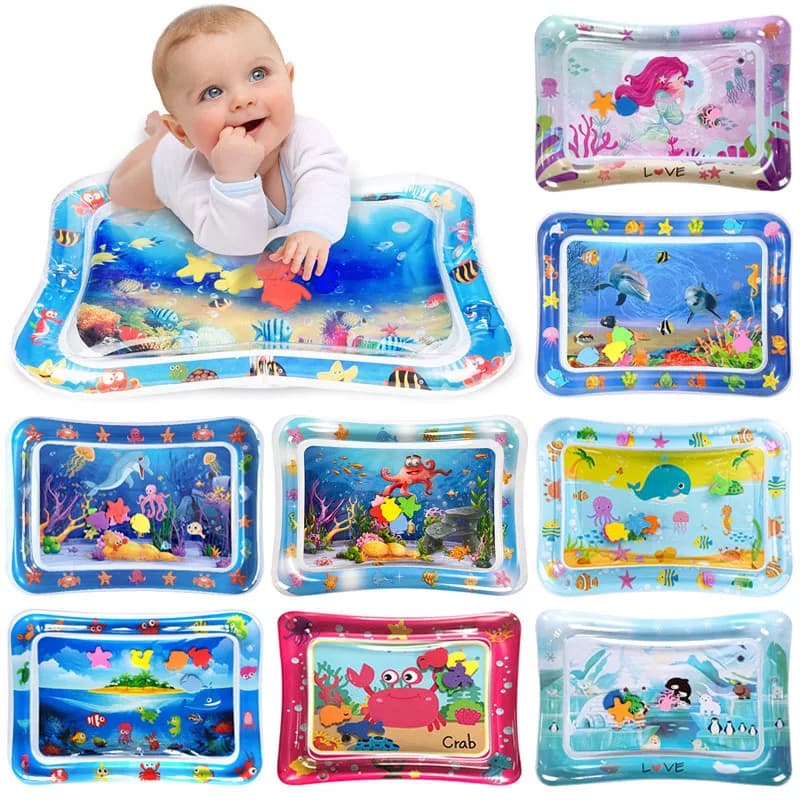 نفخ البطن الوقت الطفل تلعب حصيرة الرضع وسادة المياه التعليم المبكر ألعاب الأطفال التفاعلية للأطفال الصغار التنمية الحسية