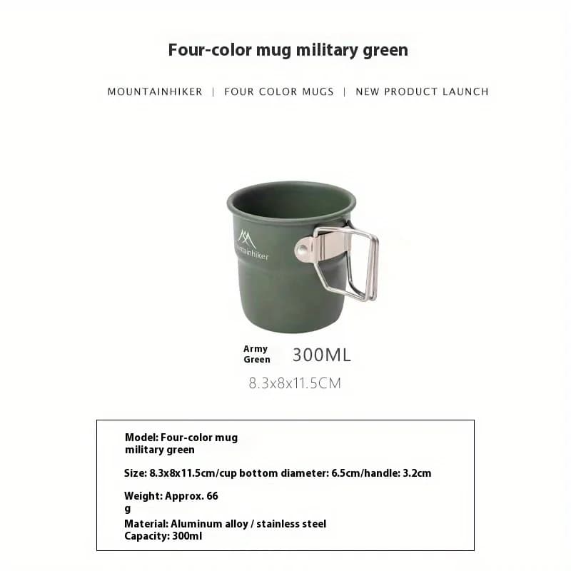 Mountainhiker Camping Cups Aluminum Cups Travel Cutlery Picnic Utensils Outdoor Gear Travel Cooking Sets Cookware Hiking - 3