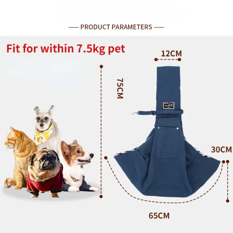 Comfortable Dog Bag Pet Crossbody Shoulder Bag Outdoor Travel Portable Cat Puppy Sling Carrier Bag Pet Carrying Supplies - 2