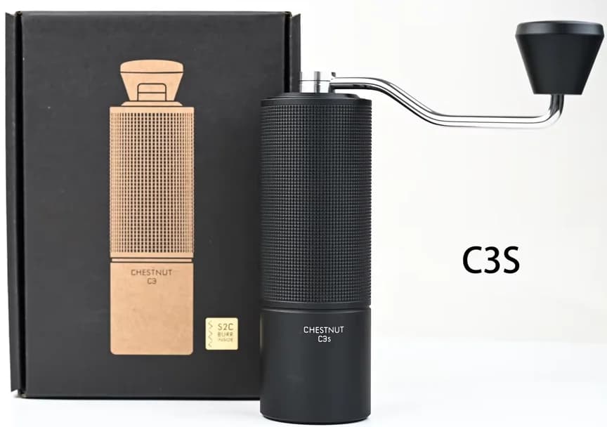 مطحنة قهوة يدوية TIMEMORE Chestnut C3S / C3ESP، ترقية بجسم معدني بالكامل وتصميم مقاوم للانزلاق، مطحنة محمولة مع شفرة S2C داخلية - 2