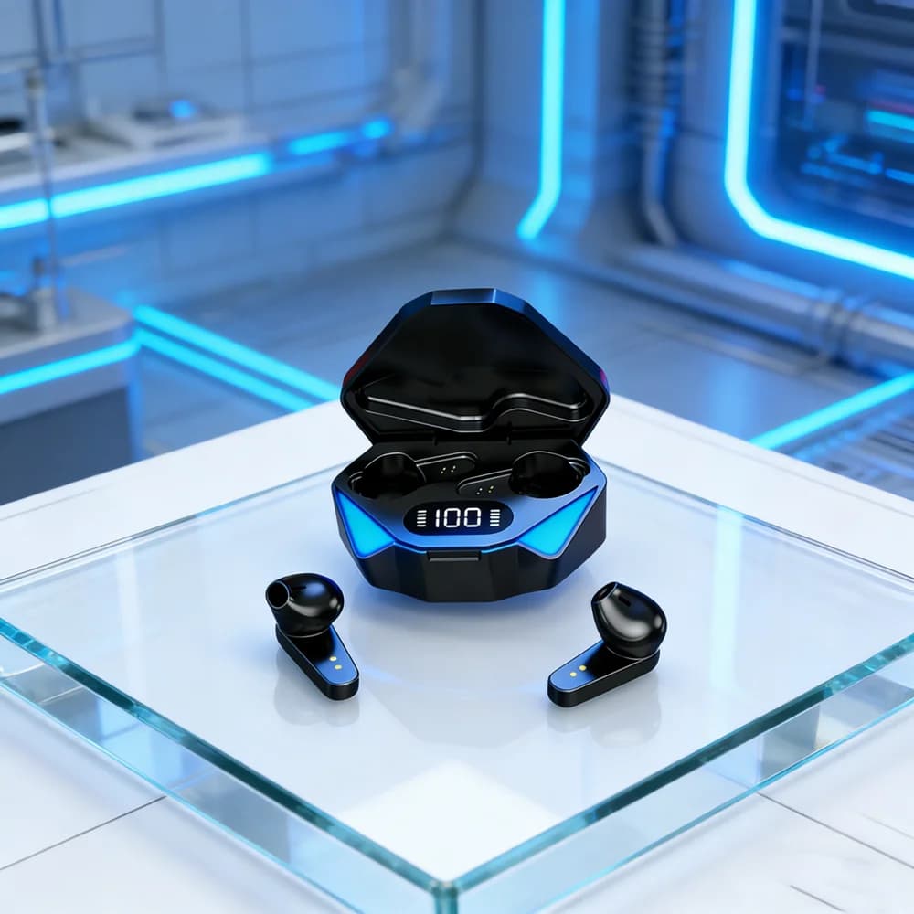 TWS Gaming Earbuds Wireless Bluetooth Earphones With Mic Bass Audio Sound Positioning 9D Stereo Music HiFi Headset For phones