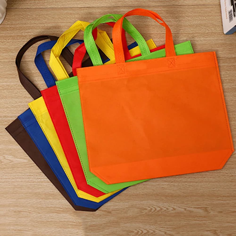 Women Foldable Shopping Bag Reusable Eco Large Capacity Handbags Non-Woven Shoulder Bags Tote Beach Bag For Travel 2024 New - 2