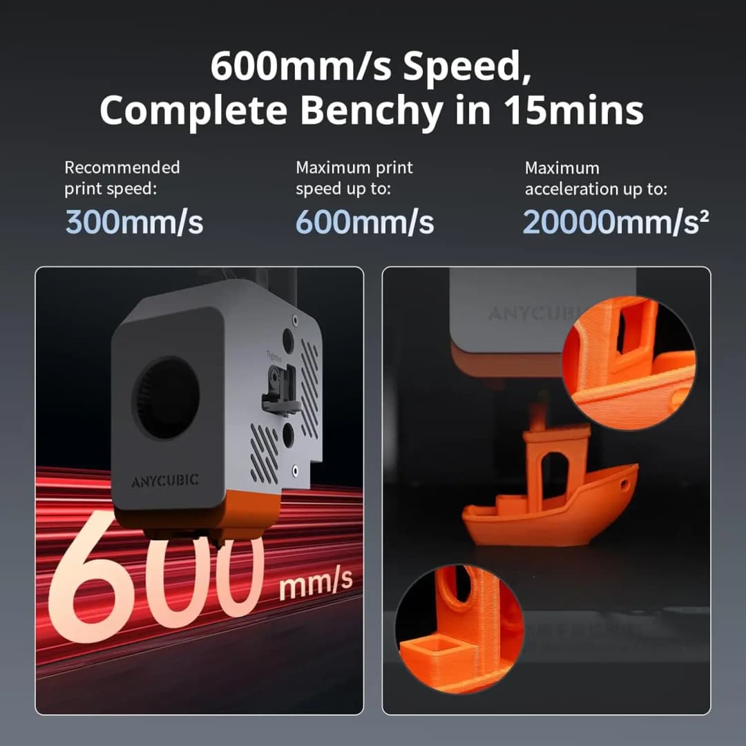 Anycubic Kobra S1 Combo Multi-Color 3D Printer High Speed Max 600mm/s High Precision Rapid Printing 250x250x250mm - 4