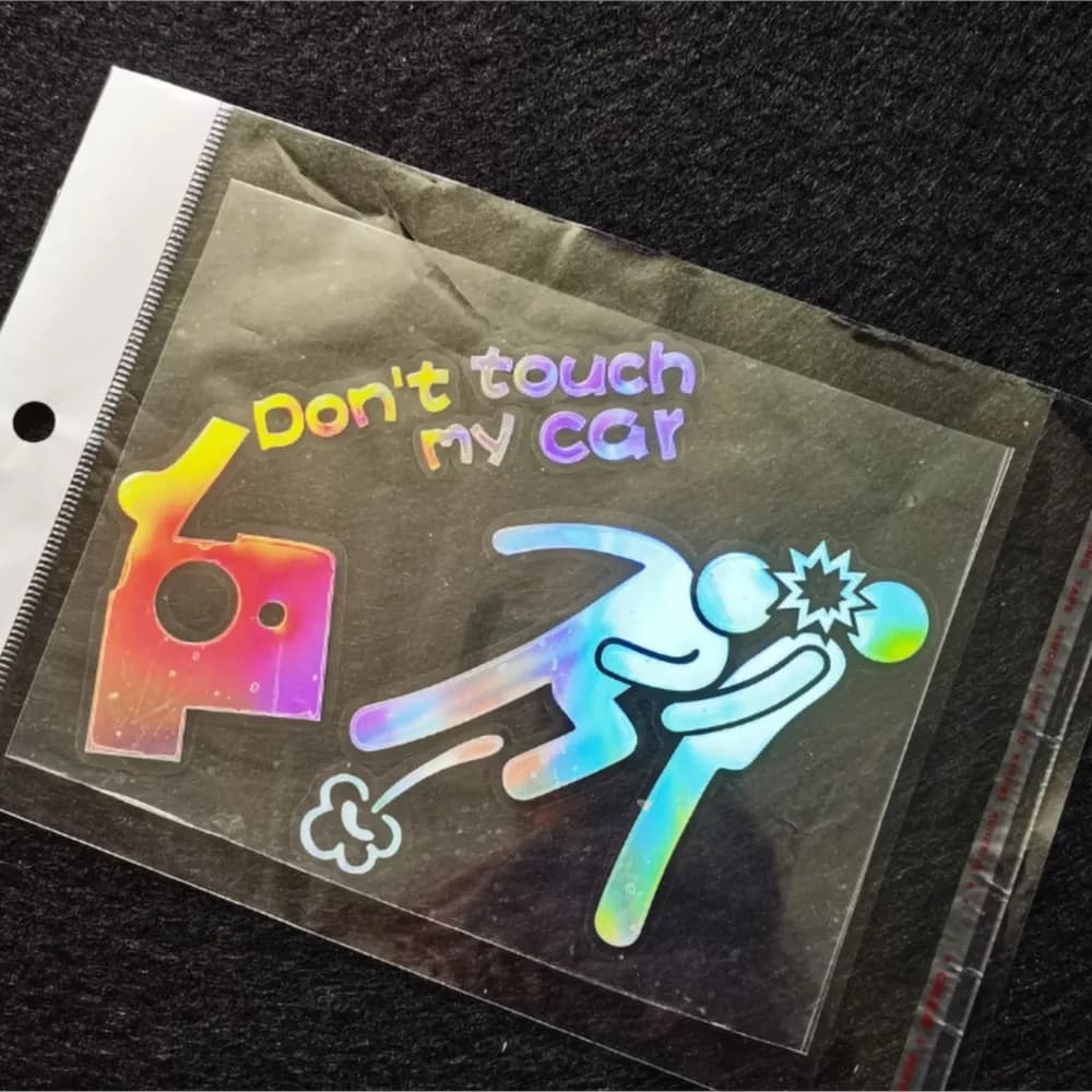 ملصق سيارة لا تلمس سيارتي إبداعي مضحك شخصي ملصقات تزيين السيارة ملحقات نافذة السيارة ملصق جسم السيارة - 5