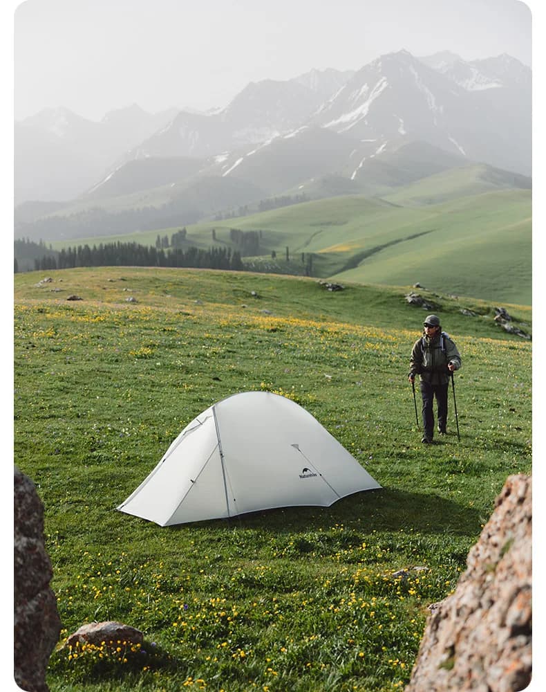 خيمة Naturehike Cloud Up UL لشخص أو شخصين، خفيفة الوزن، للمشي والتخييم والسفر، CNK2450WS017 - 6