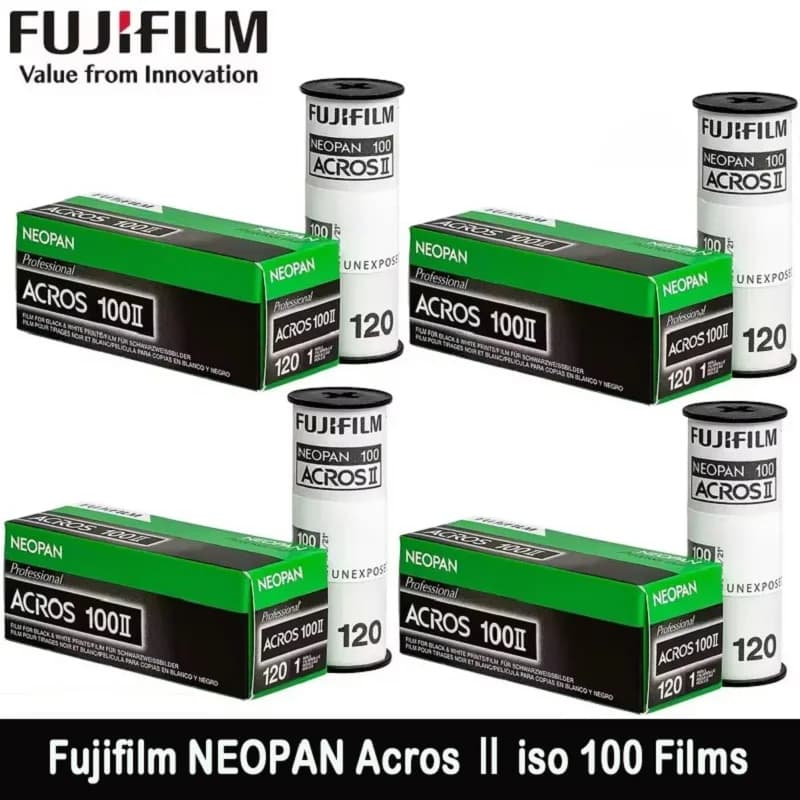 Fujifilm 120mm Film NEOPAN Acros Ⅱ iso 100 Films For Black and White Professional Prints 36 Sheets 1-10 ROLL For 120 Film Camer - 2