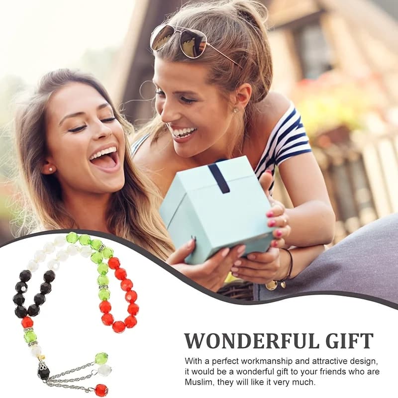 12pcs Islamic Prayer Beads Car Interior Set,Unisex Ramadan and Eid Spiritual Gift, 2025 Muslim Faith Decoration,for Safe Driving - 5