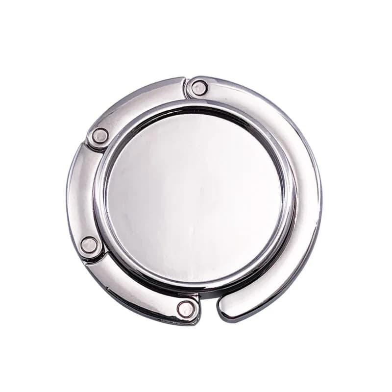 حامل حقائب قابل للطي مع شعار مخصص، خطاف حقائب يد للطاولة، حامل حقائب محمول للسفر - 6