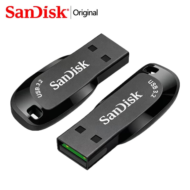 SanDisk Flash Drive USB 3.2 Mini Pendrive 256Gb 128Gb 64Gb 32Gb Pen Drive Read Speed up to 100 m/s Memory Stick U for Computer