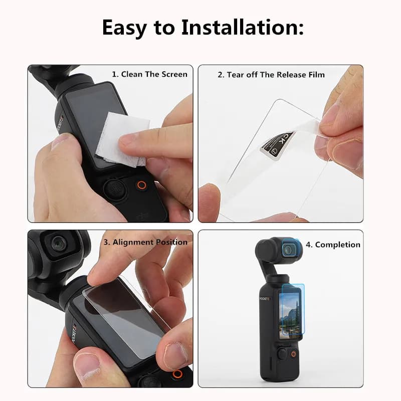 9H HD Tempered Glass for DJI OSMO Pocket 3 Screen Protector For DJI Pocket 3 Gimbal Camera Lens Protect Glass Accessories - 3
