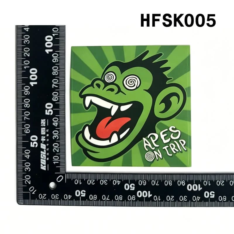 9*9cm Haifa 1913 Green Apes Monkey MHFC Maccabi Decoration Stikers for Bag Cup Wall Fridge - 6