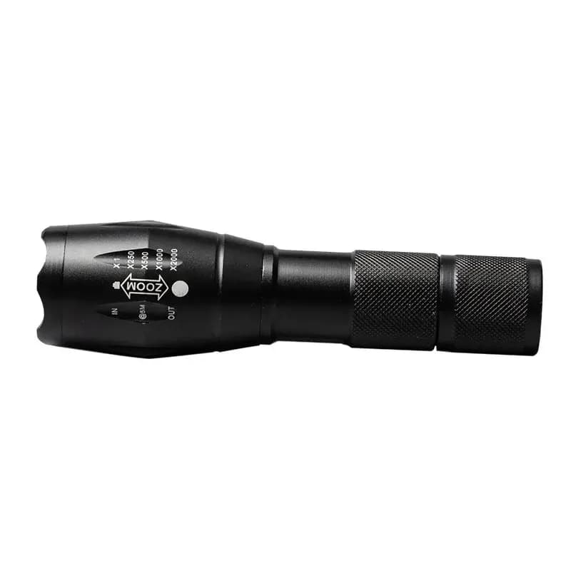 Portable Battery Powered Zoom LED Flashlight Mini Flash Light Torch Lantern 3 Lighting Modes Camping Lamp - 5