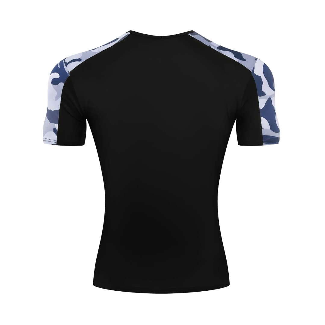 Men's Camo Running T Shirt Summer Compression Sport T-shirt  Workout Skinny Tights Gym Fitness Male Clothing  Sport Tops Tee Men - 3