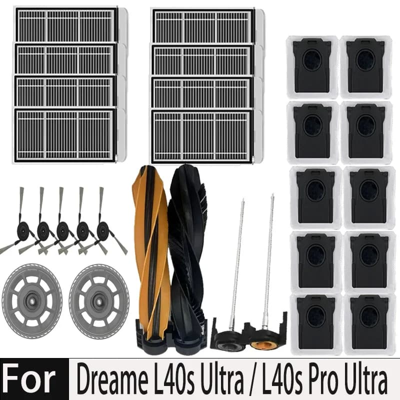 Dreame X50 Ultra/X50 Master/L50 Pro Ultra/L40S Pro Ultra/L40s Ultra/MOVA V50 Ultra Parts Main Brush Filter Mop Cloth Dust Bag