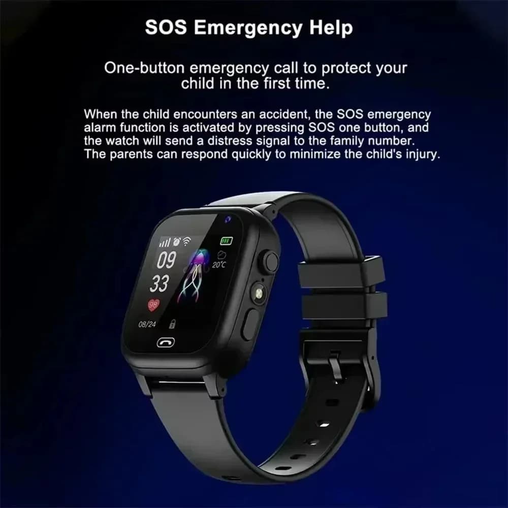 OPPO 5G ساعة ذكية للأطفال GPS WIFI مكالمة فيديو SOS APP تنزيل الطفل Smartwatch شاشة الكاميرا المقتفي موقع ساعة الهاتف - 5