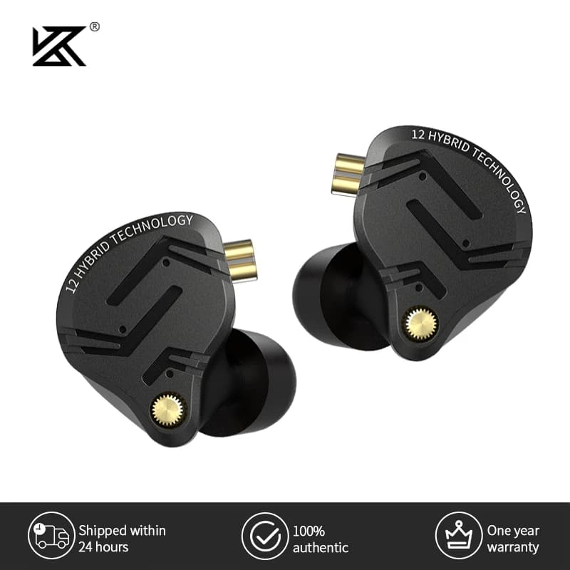 سماعات KZ ZS12 PRO X معدنية 1DD+5BA هاي فاي هجين باس داخل الأذن مراقب سماعات موسيقى رياضية عزل الضوضاء سماعة وصول جديد