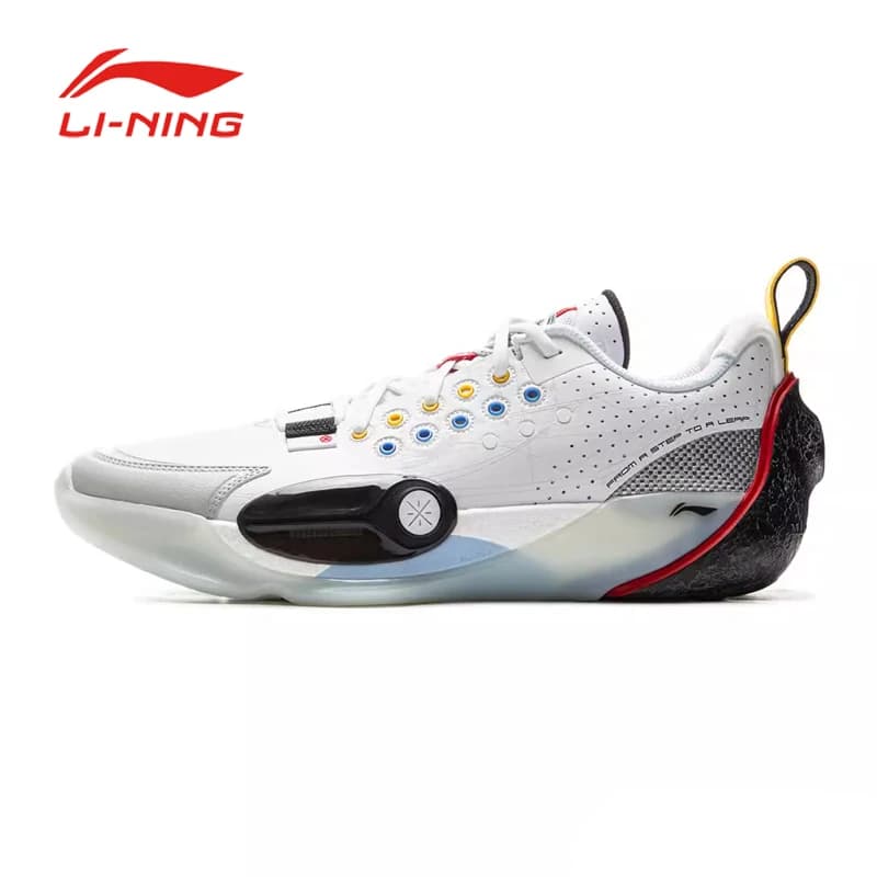 LI NING QUANCHENG13 Basketball shoes men's cushioned low top new anti slip and wear-resistant practical low top sports shoes