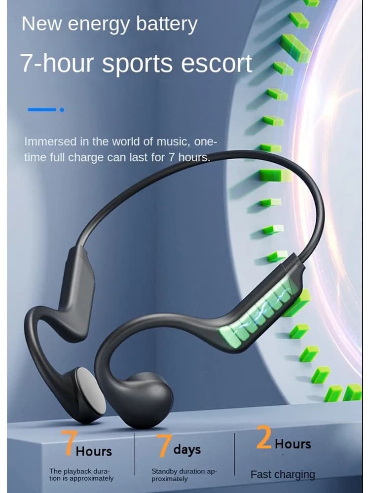 run for aftershokz open ear Bone Conduction Bluetooth earphones 5.3 sports Wireless headsets long endurance for cycling running - 5