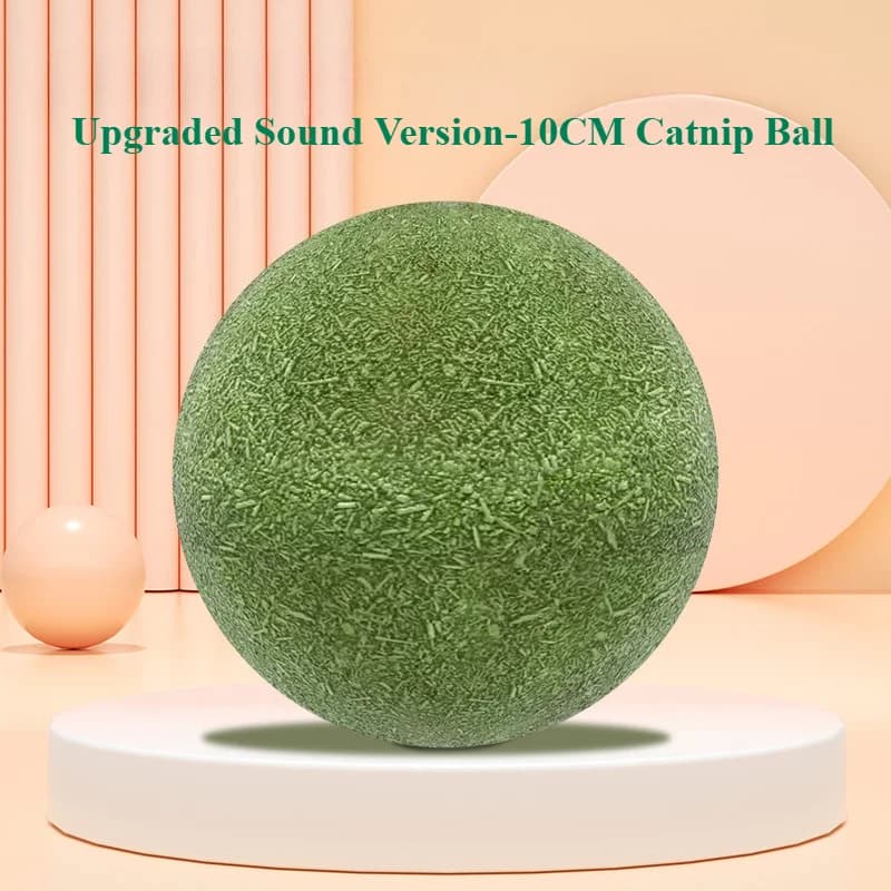 Extra-large 10CM Catnip Balls Galls Fruit Balls Self-amusement and Stress Relief Catnip toy for Grinding Teeth Large Mint Ball - 5
