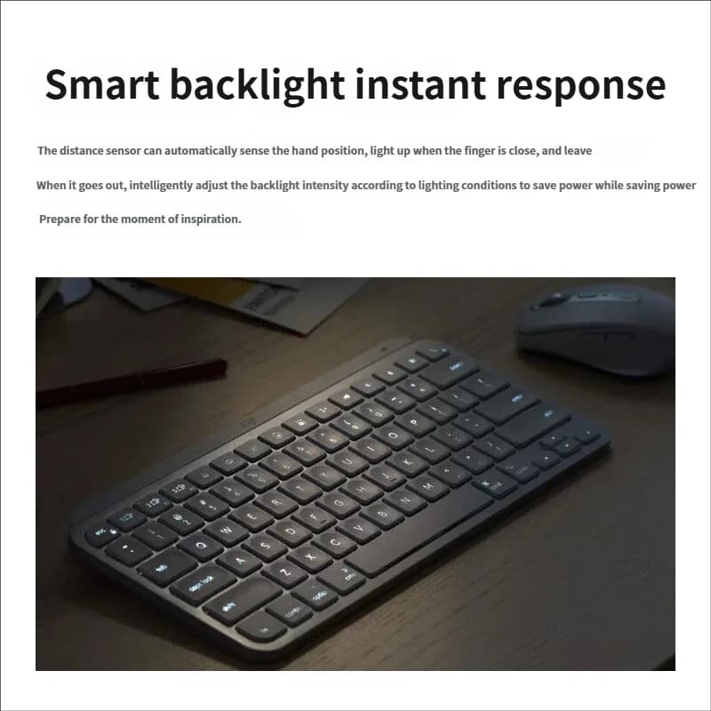 Logitech MX Keys Mini For Business Wireless Bluetooth Keyboard High end Office Intelligent Backlight with Receiver Smooth - 6