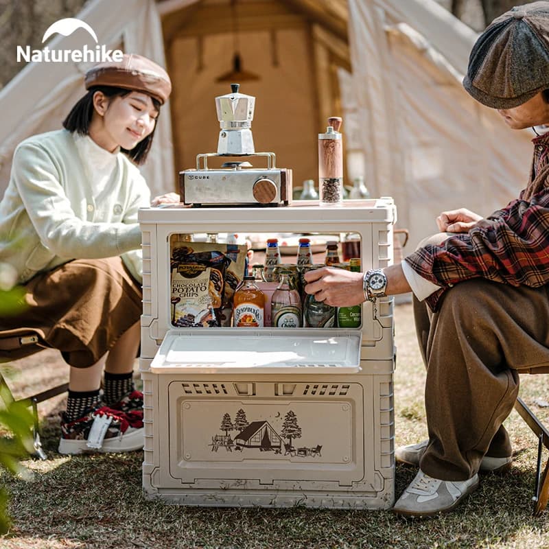 صندوق تخييم من Naturehike سعة 60 لتر قابل للطي مناسب للتخزين والسفر والتخييم - 6