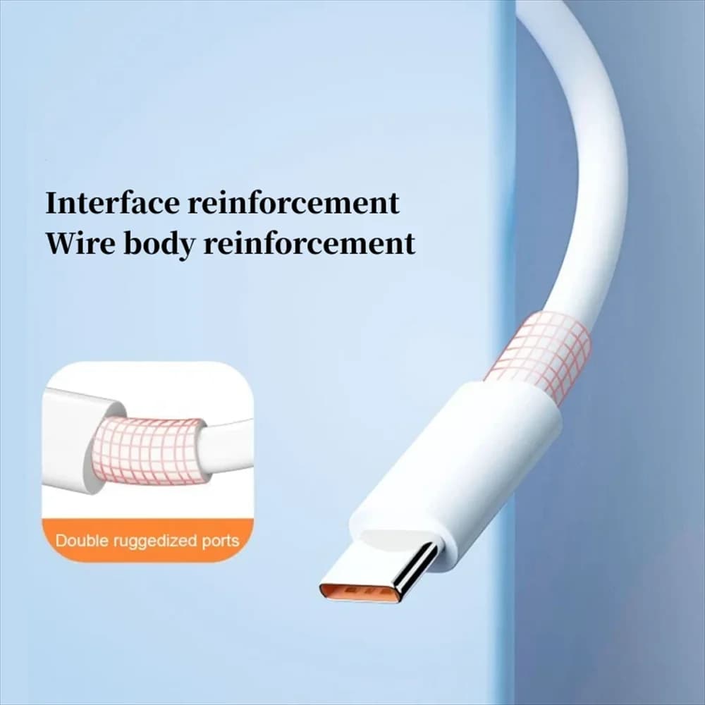 6A Type C Cable 120W Fast Charging Phone Charger USB C Data Cord For Huawei Mate 40 50 Honor Xiaomi Samsung Quick Charge Cable - 3