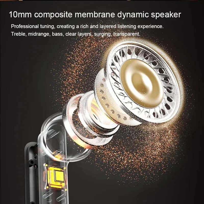 Wireless Bluetooth Headphones TWS Headsets With Mic Stereo Sport In-ear Earphone Touch Control Long Standby HD Call Earbuds Game - 6