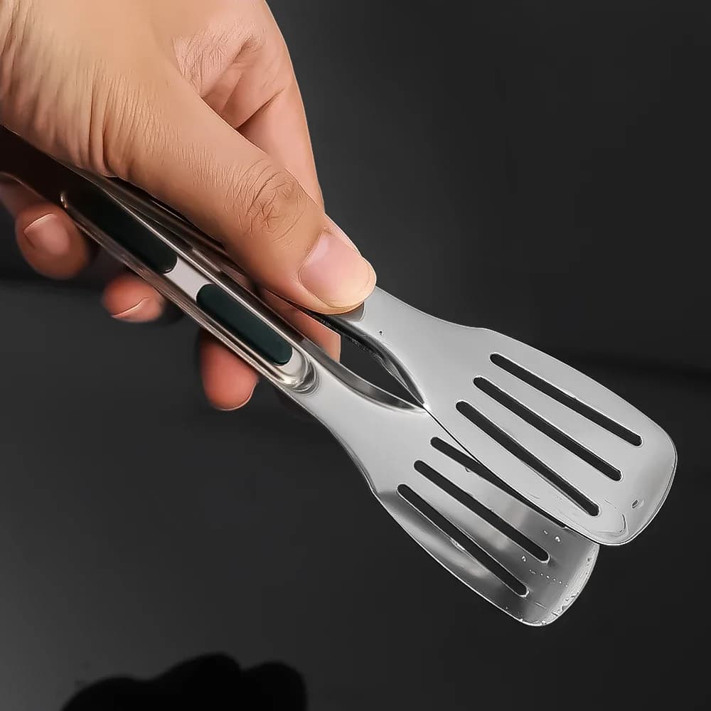 New Stainless Steel Food Tongs BBQ Meat Salad Bread Clip Barbecue Grill Buffet Clamp Non-slip Tong Cooking Tools Kitchen Gadgets - 5