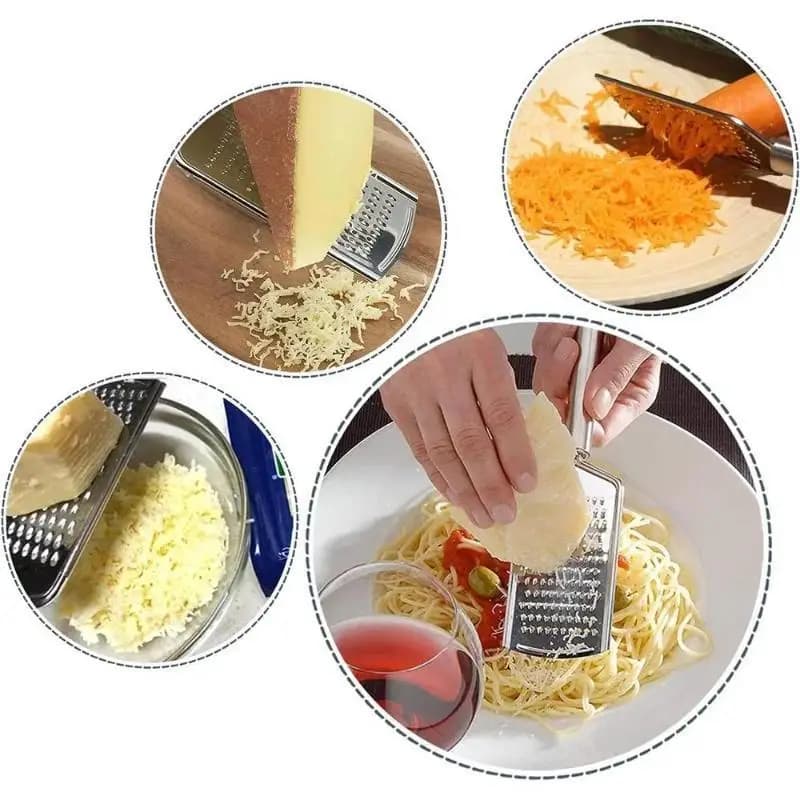 New Stainless Steel Handheld Cheese Grater Multi-PurposeKitchen Food Graters for Chocolate Butter Fruit Vegetable Kitchen Items - 4