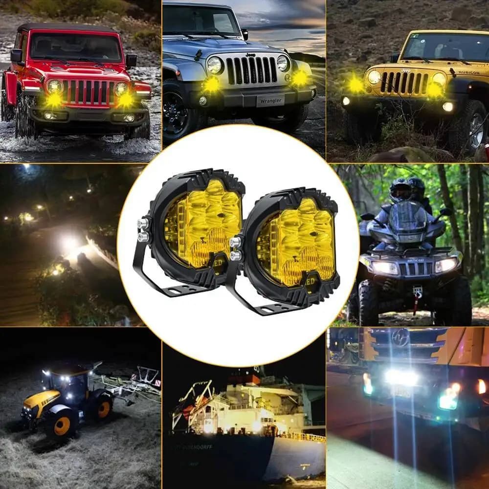 مصابيح عمل LED رياضية للسيارات 3'' 5'' 7'' لادا طرق وعرة 4X4 إضاءة مساعدة LED 7 بوصة حزمة مصباح قيادة مصباح أمامي - 5