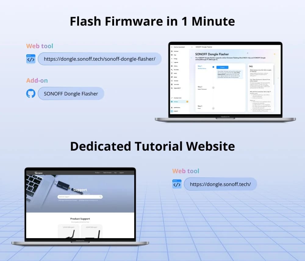 سونوف Dongle Lite MG21 محول زيجبي/ثرد USB Dongle-LMG21 شريحة EFR32MG21 توافق واسع مع المنصات يعمل مع Zigbee2MQTT OpenHAB - 6