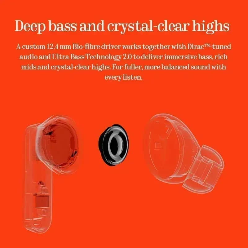 Nothing CMF Buds 2a نسخة عالمية TWS عاربودس 42dB إلغاء الضوضاء النشط ANC مشغل Bio-fibre 4 ميكروفونات بلوتوث 5.4 - 5