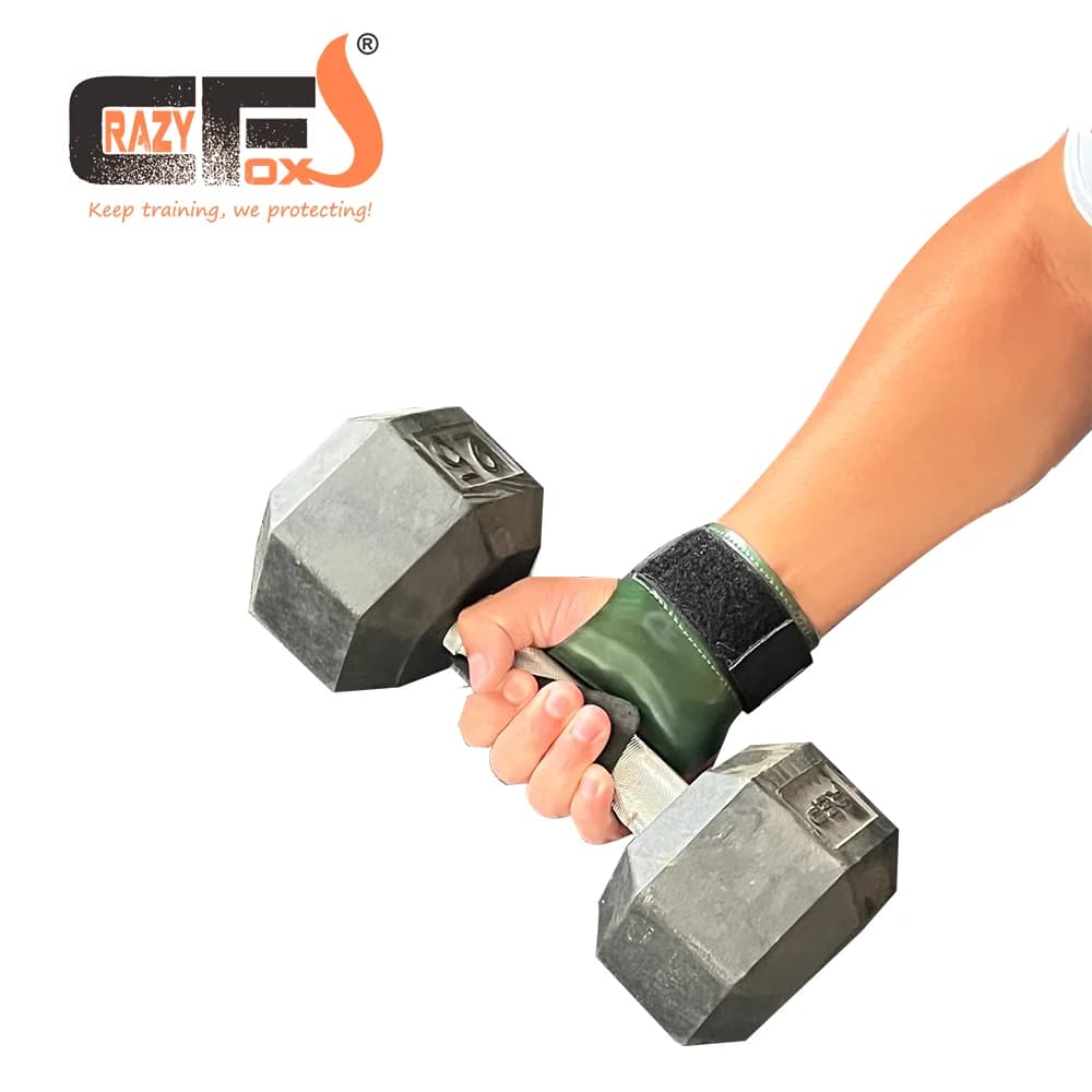 Rubber chalk free weight Lifting Grips Heavy Duty Straps Alternative Power Lifting Hooks for Deadlift Wrist Support Calleras - 4