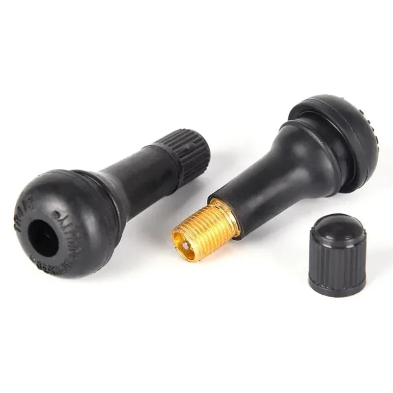 10Pcs TR413 Snap In Type Rubber Valve Tool Set Tubeless Tyre Valves Stems Rubber Valve Stems Car Accessories Parts Replacement - 5