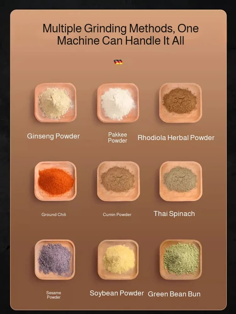 مطحنة حبوب و حبوب و توابل و قهوة و طعام جاف مطحنة طحن آلة طحن مطحنة منزلية مطحنة دقيق - 5