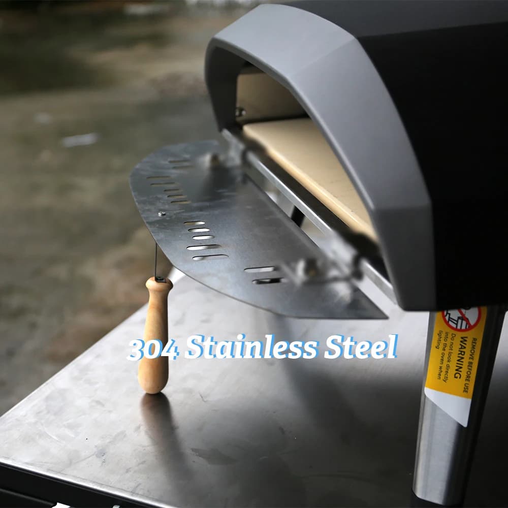 باب فرن بيتزا من الفولاذ المقاوم للصدأ مقاس 16/12 بوصة، مثالي لفرن OONI Koda مقاس 16/12 بوصة - 2