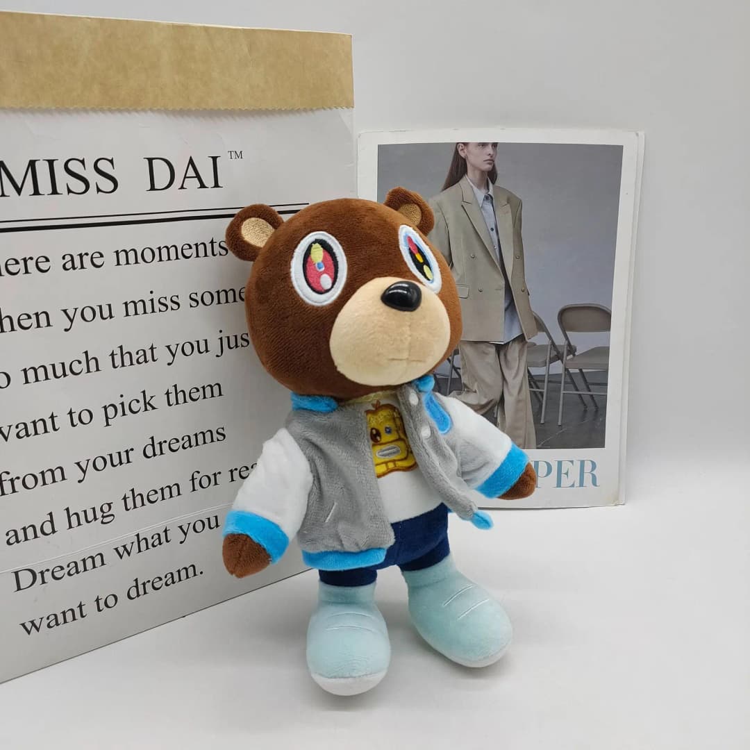 26cm Kawaii Kanye Dropout Bear Teddy Bear Plush Toys Kanye West Graduation Soft Stuffed Home Room Decor Birthday Gift - 6