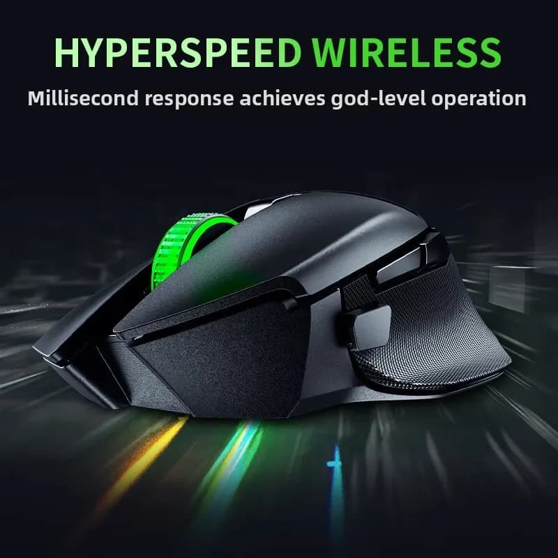 Original Razer Basilisk V3 X HyperSpeed mouse Wireless Gaming Mouse RGB Lighting (2.4 GHz) and Bluetooth 18K DPI Optical Sensor - 5