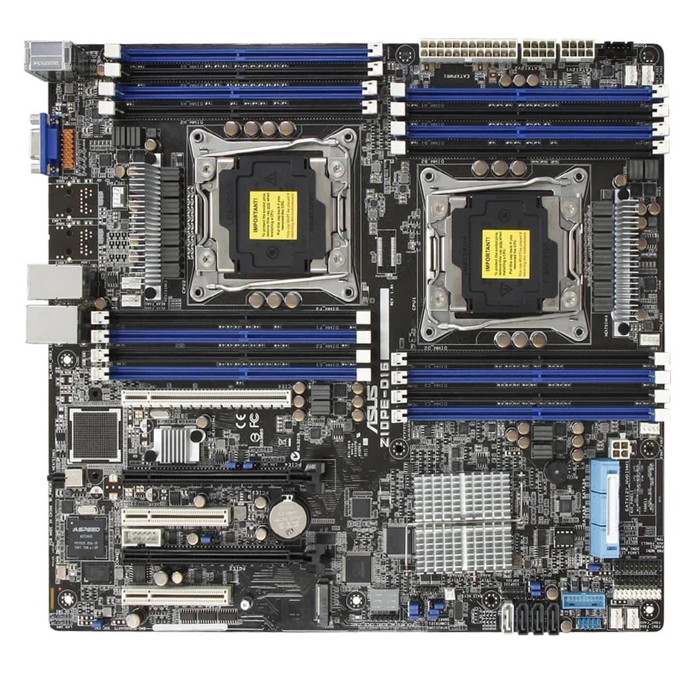 لوحة أم ASUS Z10PE-D16 تدعم E5-2600 v4 و E5-2699 v3 و E5-2699 v4 و 1600 v4 معالج 16×DDR4 1024GB مقبس LGA 2011-3 شريحة Intel C612 M.2 EEB - 3