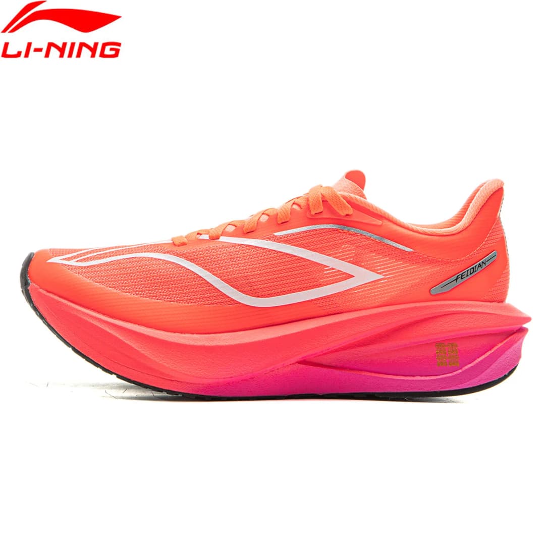 Li-Ning Women's FEIDIAN 5 CHALLENGER Racing Running Shoes CARBON-FIBER PLATE BOOM Cushion LiNing Professional Sneakers ARMV002