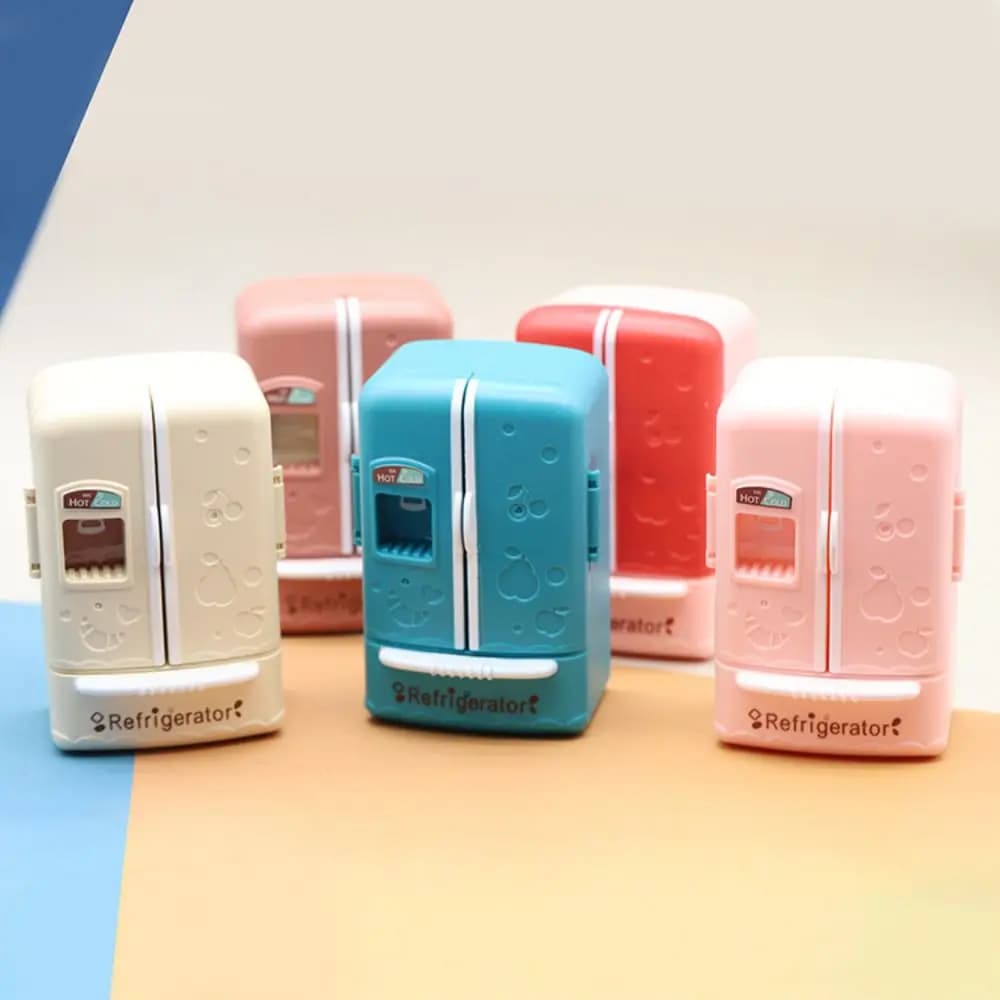 ثلاجة مزدوجة الباب محاكاة، 1:12، هدية عيد ميلاد للفتيات - 6