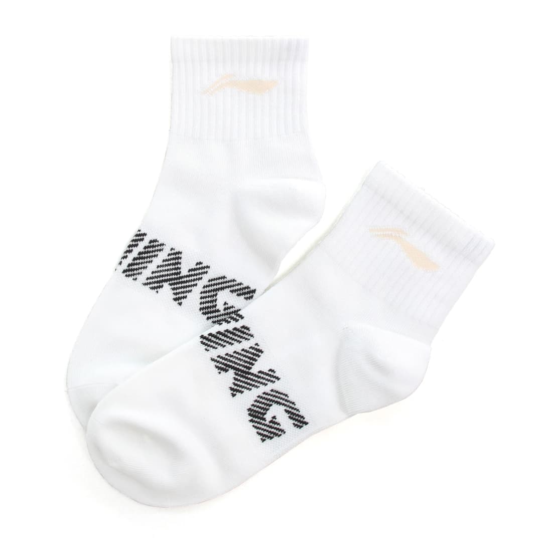 لي-نينغ للجنسين 3 أزواج جوارب بتصميم رياضي للرجال والنساء مقاس 22-28 سم، جوارب مريحة وتنفس بحروف لي-نينغ موديل AWSU025 - 6