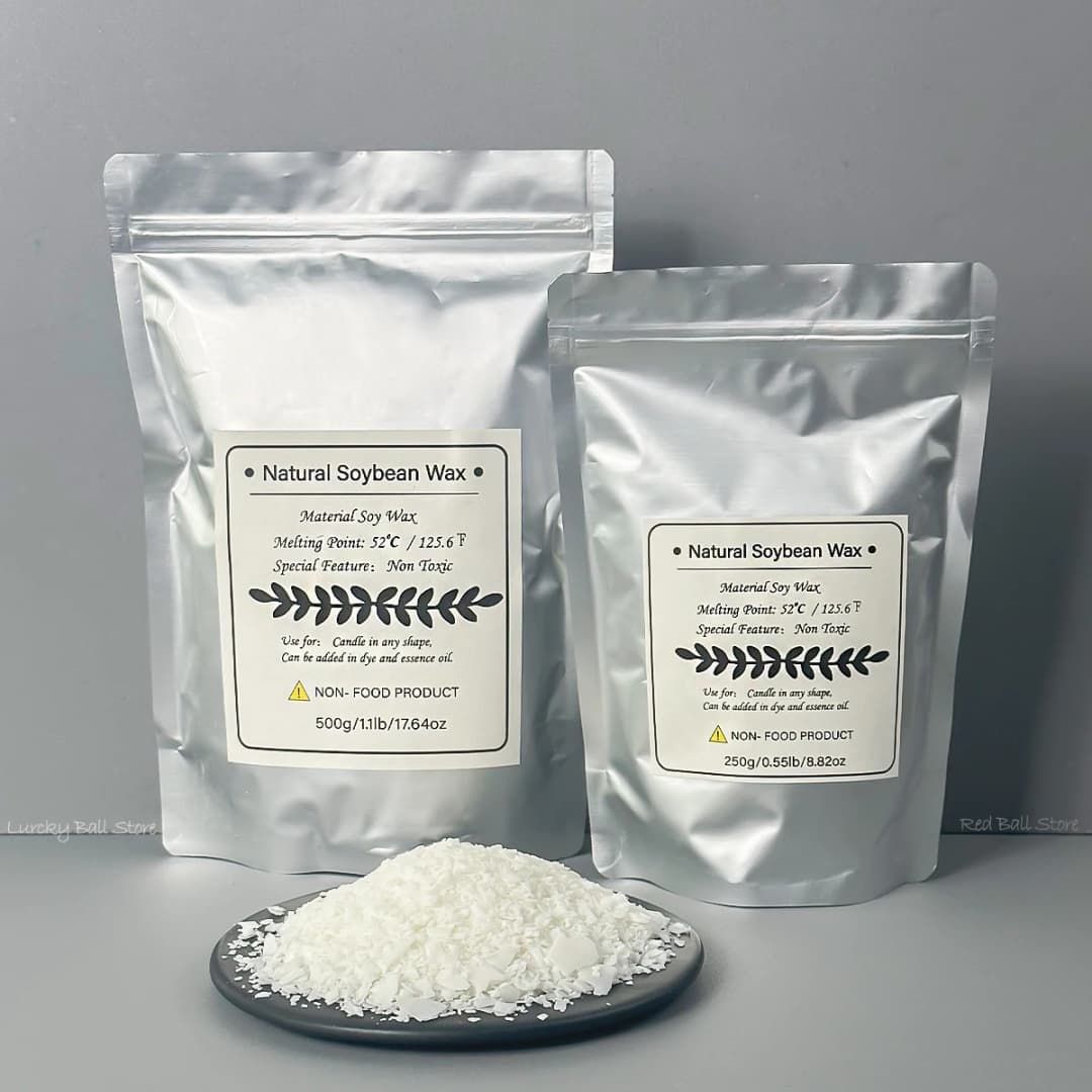 500g/1kg Pure Soy Wax Paraffin Material Pre-Soy Wax-Core Pigments Aromatherapy Pure Paraffin Wax DIY Handmade Candles Crafts - 3